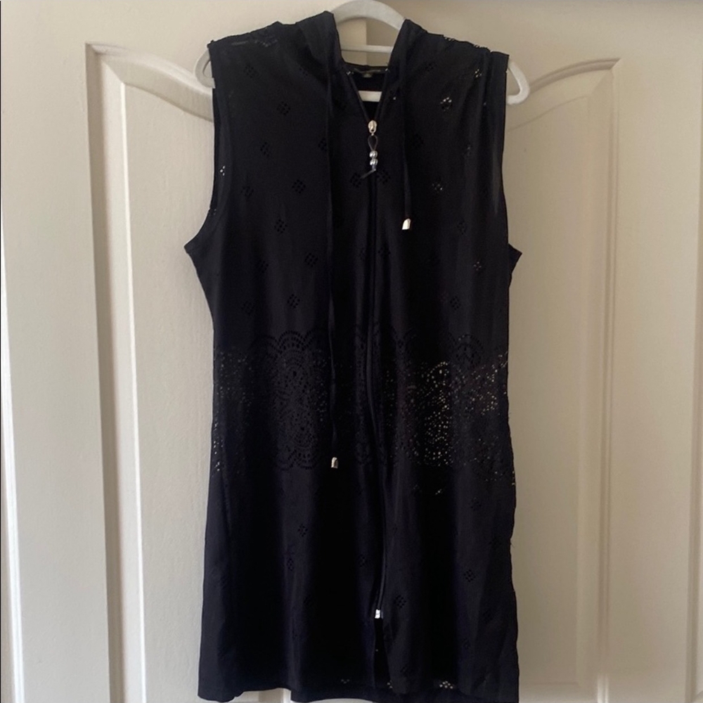 Ellen Weaver Elegant Black Sleeveless Dress. Size L